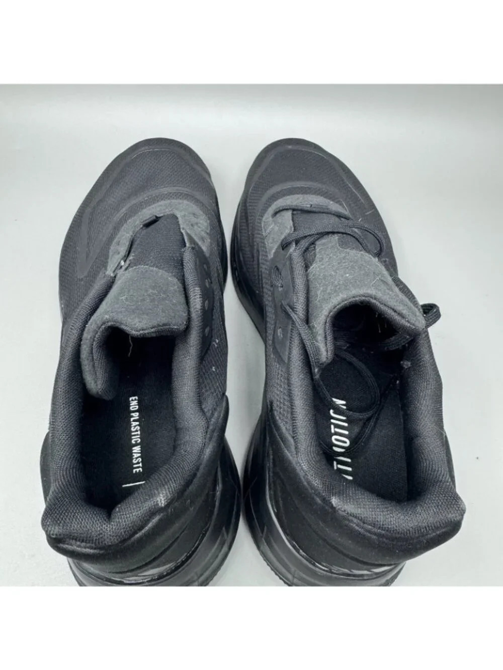 Adidas Duramo 10 Mens Size 11.5 Triple Black Athletic Running Shoes Sneakers
